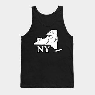 A funny map of New York State Tank Top